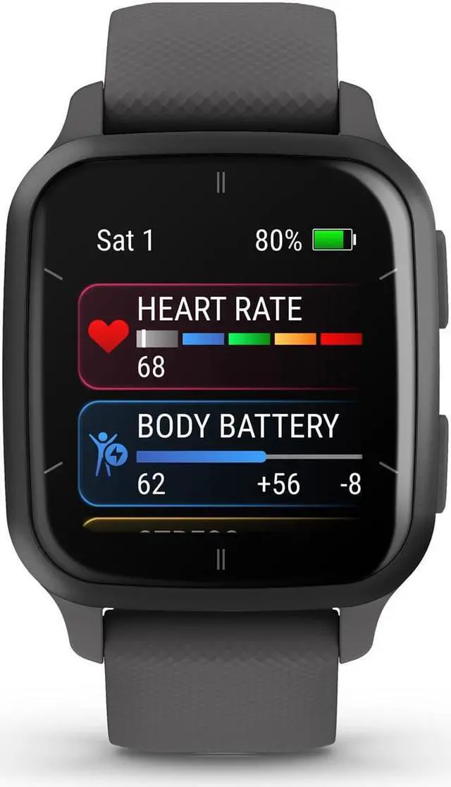 Alt view image 6 of 20 - Garmin Venu® Sq 2 GPS Smartwatch, Slate and Shadow Gray, 40 mm