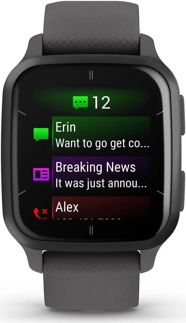 Alt view image 10 of 20 - Garmin Venu® Sq 2 GPS Smartwatch, Slate and Shadow Gray, 40 mm