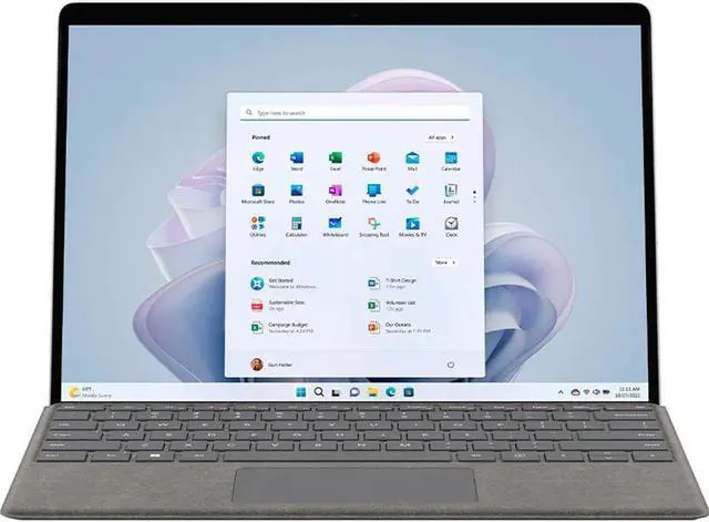 Alt view image 19 of 20 - Microsoft Surface Pro 9 - Intel Core i5-1235U - 8GB RAM - 256GB SSD - 13" 120Hz Touchscreen - Windows 11 Home - Intel Evo Platform - QEZ-00001 - Platinum