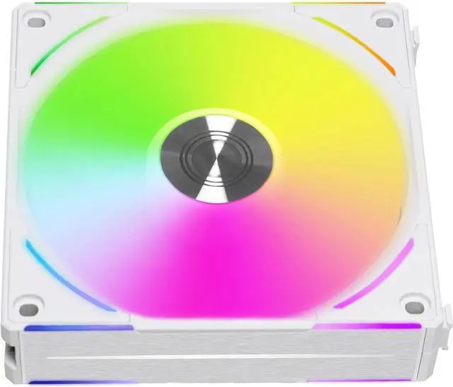 Alt view image 8 of 11 - LIAN LI UNI Fan AL120 V2 RGB White Single Fan Pack without controller - UF-AL120V2-1W (Controller not Included)