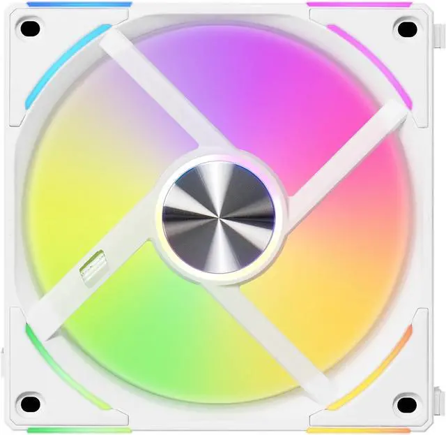 Alt view image 9 of 11 - LIAN LI UNI Fan AL120 V2 RGB White Single Fan Pack without controller - UF-AL120V2-1W (Controller not Included)