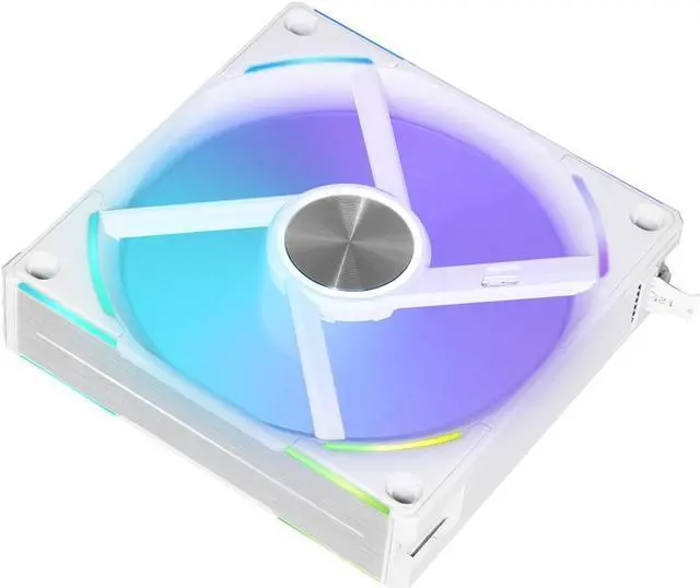 Alt view image 10 of 11 - LIAN LI UNI Fan AL120 V2 RGB White Single Fan Pack without controller - UF-AL120V2-1W (Controller not Included)