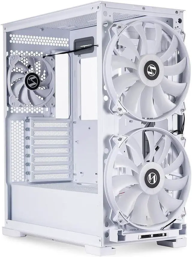 Alt view image 11 of 15 - LIAN LI LANCOOL 215 W White  Steel / Tempered Glass ATX Mid Tower Computer Case----- Lancool 215 W