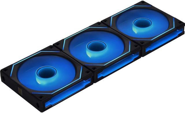 Alt view image 4 of 10 - LIAN LI UNI FAN SL INFINITY 120 RGB BLACK  3 PCS PACK ---UF-SLIN120-3B  ( L Connect 3.0 Controller included)