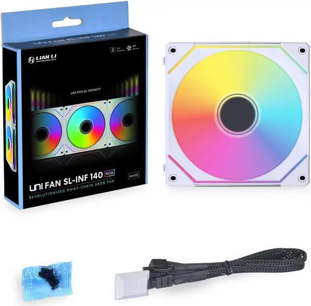 Alt view image 12 of 12 - LIAN LI UNI FAN SL INFINITY 140 RGB WHITE ---UF-SLIN140-1W(No controller included)