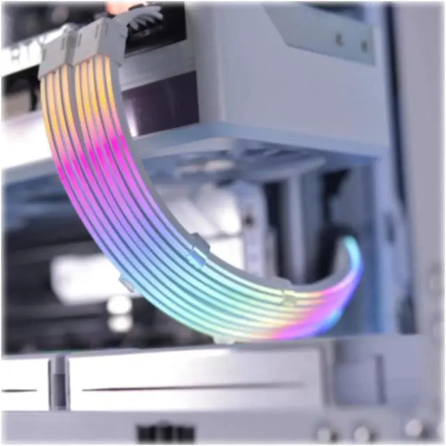 Alt view image 13 of 13 - LIAN LI Strimer  Plus V2  8 Pin Addressable RGB VGA power cable-(No Controller Included )-- Strimer Plus V2 8 pin