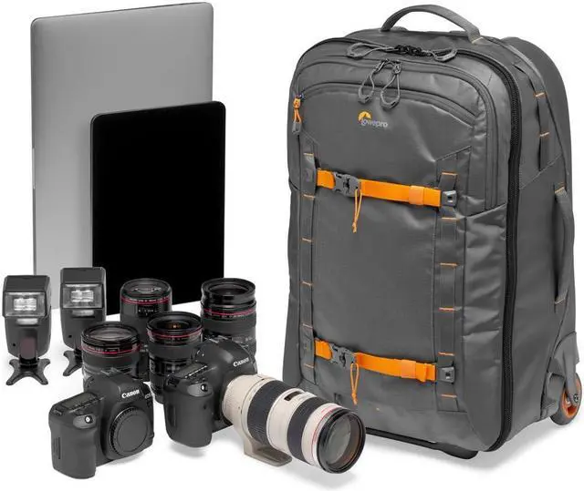 Alt view image 4 of 7 - Lowepro Whistler RL 400 AW II 40L Rugged Roller Backpack, Gray