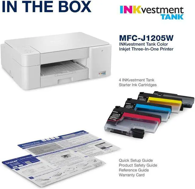 Alt view image 12 of 20 - Brother MFC-J1205W INKvestment Tank Wireless Multi-Function Color Inkjet Printer with Up to 1-Year of Ink In-box