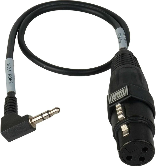 Main image of Sescom 18" XLR Mic to DSLR Audio Input Adapter Cable #SES-CAMCORD-MIC