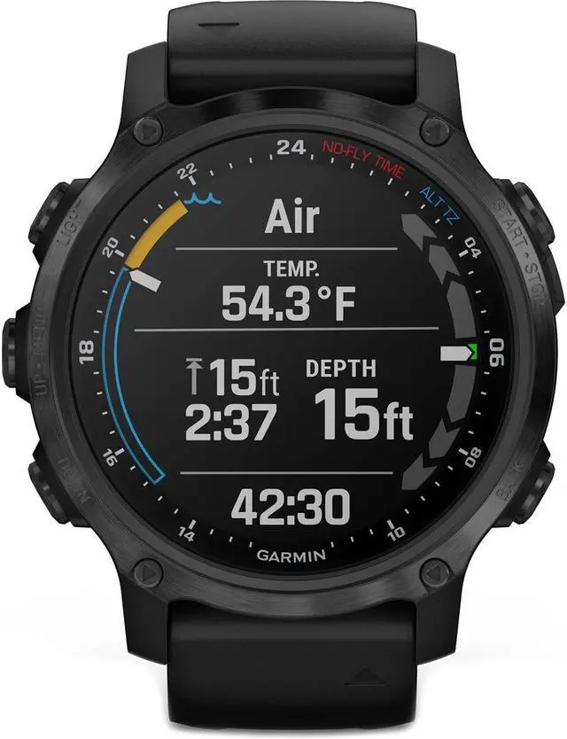 Alt view image 13 of 14 - Garmin Descent Mk2S, Smaller-Sized Watch-Style Dive Computer, Multisport Training/Smart Features, Gray with Black Silicone Band, (010-02403-03)