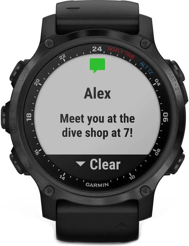 Alt view image 14 of 14 - Garmin Descent Mk2S, Smaller-Sized Watch-Style Dive Computer, Multisport Training/Smart Features, Gray with Black Silicone Band, (010-02403-03)