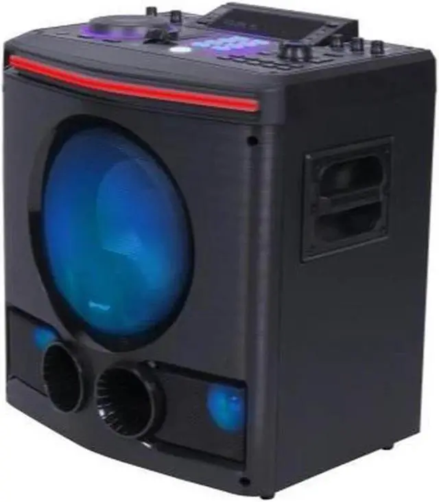 Alt view image 9 of 12 - Gemini GPK-800 Big DJ LED Karaoke Party Bluetooth Speakers with Lights Subwoofer