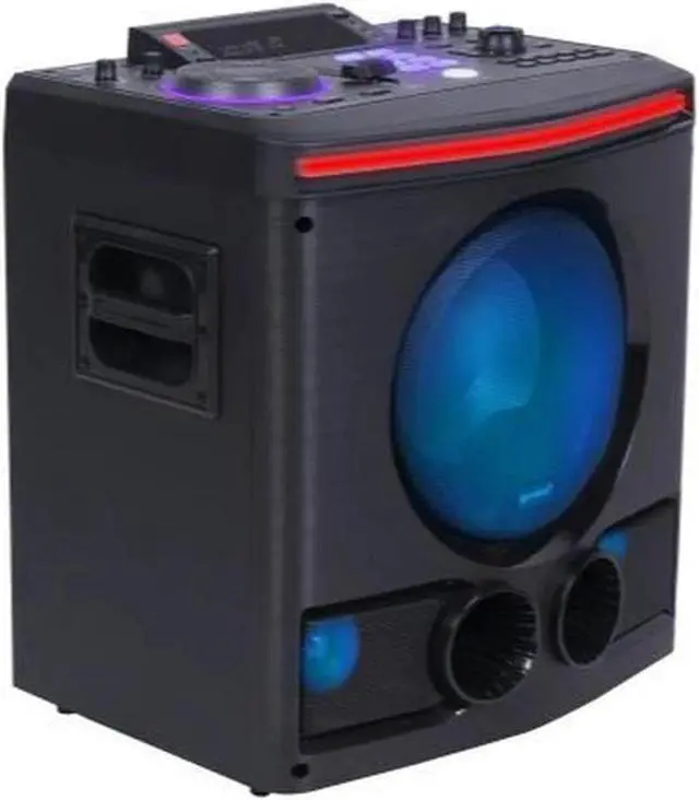 Alt view image 10 of 12 - Gemini GPK-800 Big DJ LED Karaoke Party Bluetooth Speakers with Lights Subwoofer