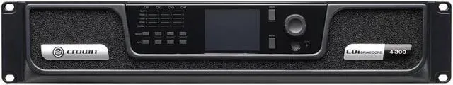 Alt view image 4 of 10 - Crown Audio CDi 4X300 DriveCore Series 4-Ch 4x300W Power Amplifier, Analog Input