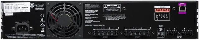 Alt view image 8 of 10 - Crown Audio CDi 4X300 DriveCore Series 4-Ch 4x300W Power Amplifier, Analog Input