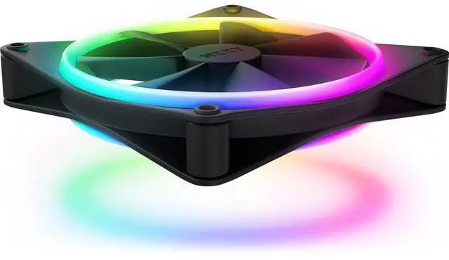 Alt view image 14 of 14 - NZXT F140RGB Duo - 140mm Dual-sided RGB Fan - Single Pack (Black)