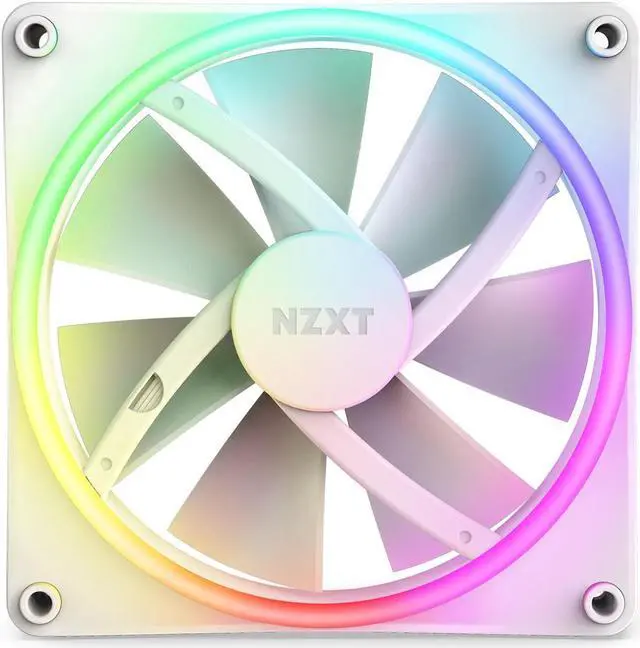 Alt view image 5 of 8 - NZXT F140RGB Duo - 140mm Dual-sided RGB Fan - Twin Pack (White) w/RGB Controller