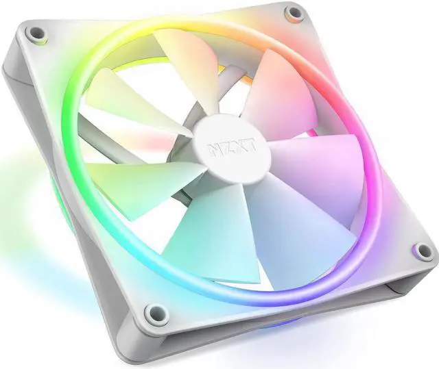 Alt view image 6 of 8 - NZXT F140RGB Duo - 140mm Dual-sided RGB Fan - Twin Pack (White) w/RGB Controller