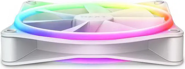 Alt view image 8 of 8 - NZXT F140RGB Duo - 140mm Dual-sided RGB Fan - Twin Pack (White) w/RGB Controller