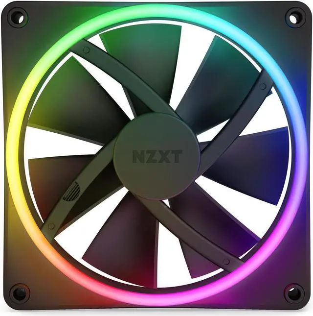 Alt view image 12 of 17 - NZXT F140RGB Duo - 140mm Dual-sided RGB Fan - Twin Pack (Black) w/RGB Controller