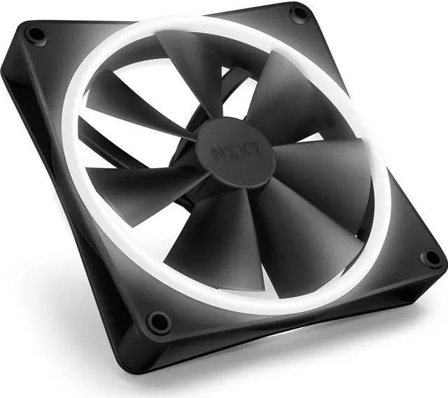 Alt view image 13 of 17 - NZXT F140RGB Duo - 140mm Dual-sided RGB Fan - Twin Pack (Black) w/RGB Controller