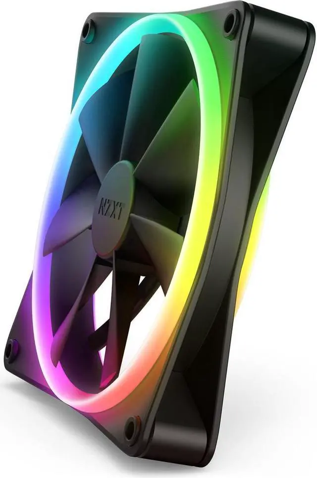 Alt view image 14 of 17 - NZXT F140RGB Duo - 140mm Dual-sided RGB Fan - Twin Pack (Black) w/RGB Controller