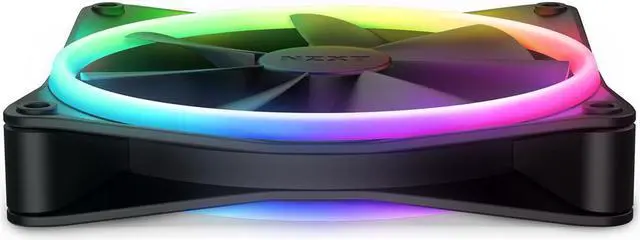 Alt view image 15 of 17 - NZXT F140RGB Duo - 140mm Dual-sided RGB Fan - Twin Pack (Black) w/RGB Controller