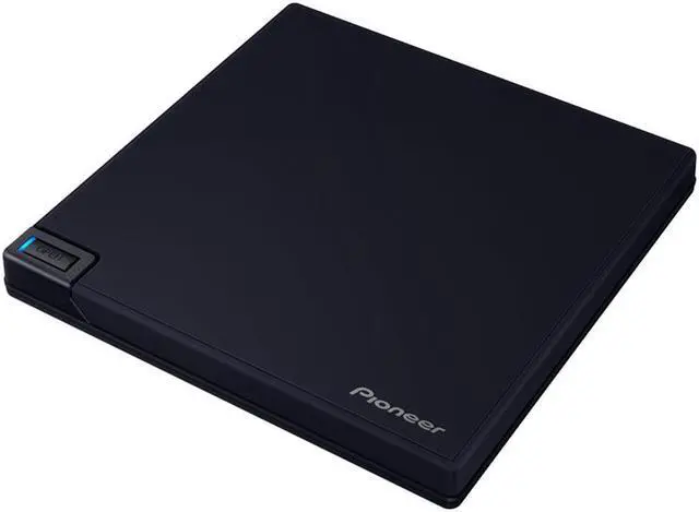 Alt view image 4 of 6 - Pioneer BDR-XD08UMB-S Blu-Ray Writer 4K-UHD USB 3.2 Gen1 (USB Type-C) 2.0 Slim Portable BD/DVD/CD Writer - Black