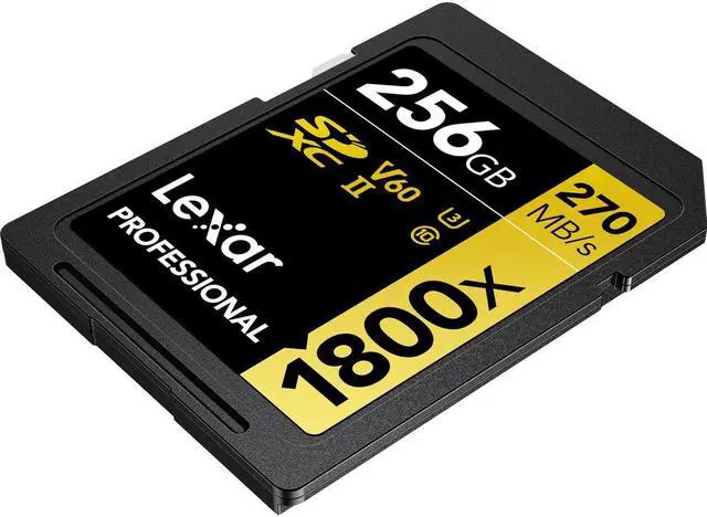 Alt view image 9 of 19 - Lexar Gold Series Professional 1800x 256GB UHS-II U3 SDXC Memory Card