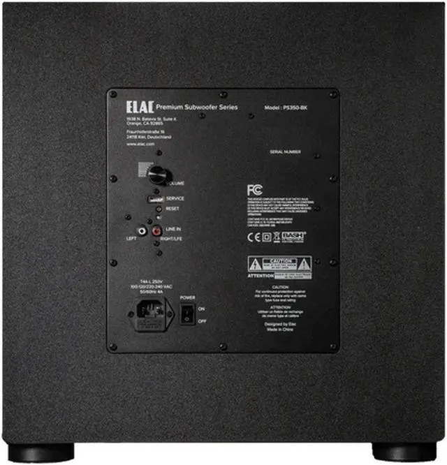 Alt view image 10 of 12 - ELAC PS350-BK Varro Premium 12" 350W Subwoofer with App Control - Black Vinyl