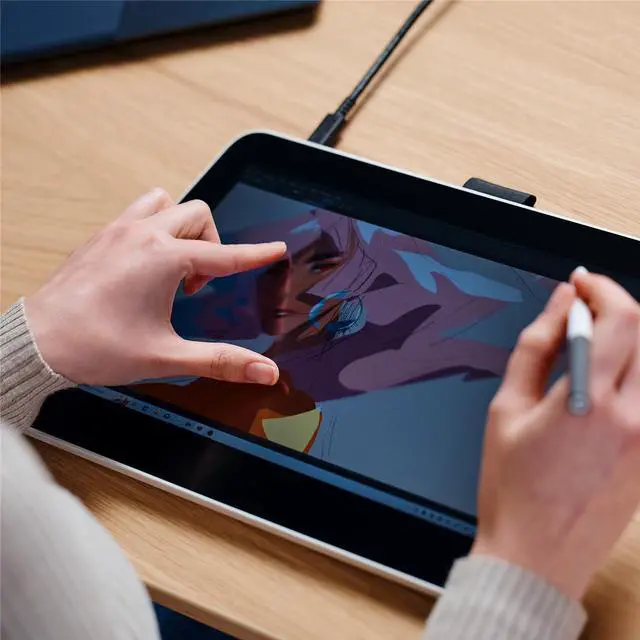 Alt view image 7 of 10 - Wacom One Pen/Touch Display 13T USB-C Gen 2023 (DTH134W0A)