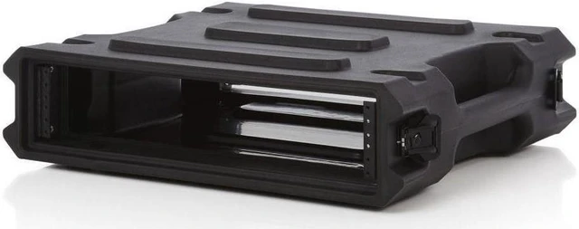 Alt view image 9 of 12 - Gator 2U, 19" Deep Molded Audio Rack Case