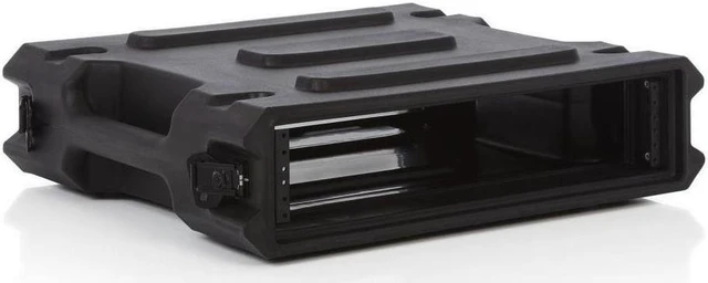 Alt view image 8 of 12 - Gator 2U, 19" Deep Molded Audio Rack Case