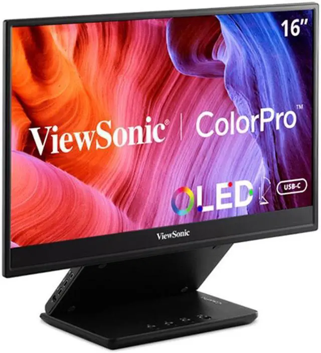 Alt view image 19 of 20 - ViewSonic VP16-OLED 15.6" 1080p Portable OLED Monitor with 2 Way Powered 40W USB C, Pantone Validated, Factory Calibrated, Built in Ergonomic Stand with Protective Cove