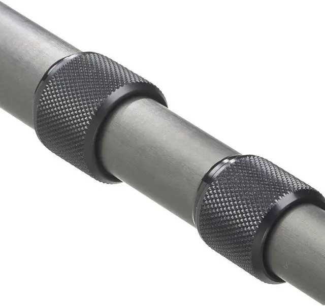 Alt view image 5 of 6 - K-Tek 36.8" to 12'.6" 5-Section Carbon Fiber Boom Pole with Coiled Cable, Switchcraft Male XLR, Side Exit