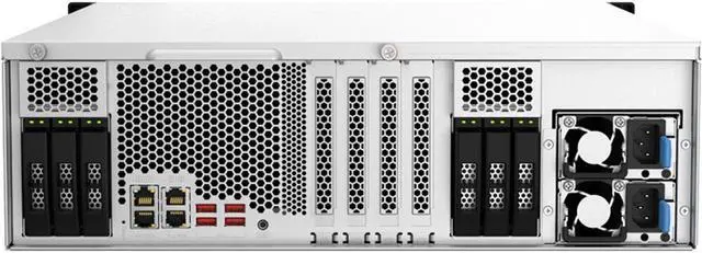 Alt view image 6 of 6 - Qnap TS-h2287XU-RP 22-Bay 3U Rackmount NAS/iSCSI Enclosure, Xeon E-2378 2.6GHz