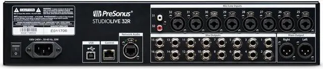 Alt view image 5 of 6 - PreSonus StudioLive 32R - 34-Input, 32-Channel Series III Stage Box & Rack Mixer, Bundle with TAPH100 Headphones and 4x 25' XLR M to F Microphone Cable