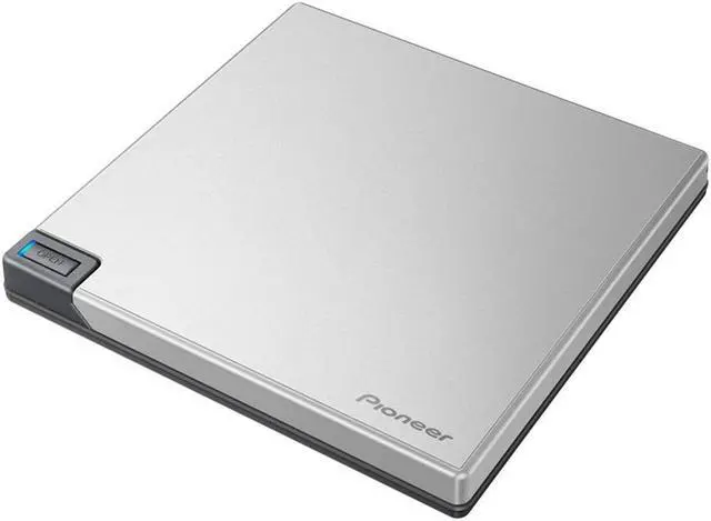 Alt view image 3 of 5 - Pioneer BDR-XD08S USB 3.2 Gen1 (USB Type-C) / 2.0 Slim Portable BD/DVD/CD Writer - Silver W/SW