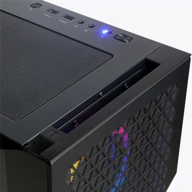 Alt view image 6 of 9 - CyberPowerPC Gamer Master GMA9360CPGV2 Gaming Desktop Computer - AMD Ryzen 7 7700 Octa-core (8 Core) 3.80 GHz - 32 GB RAM DDR5 SDRAM - 2 TB M.2 PCI Express NVMe SSD - AMD X670 Chip - Windows 11 Home -