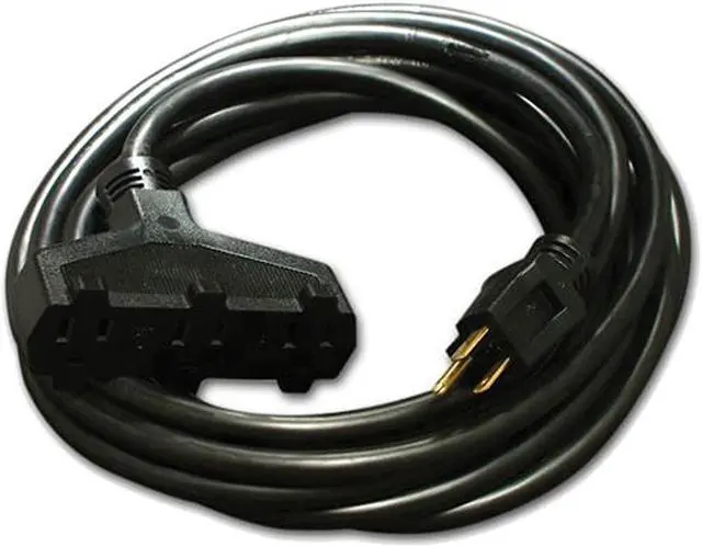 Alt view image 5 of 5 - Century Contractor Grade 50' 12 Gauge Power Extension Cord 12/3 Triple Tap Plug
