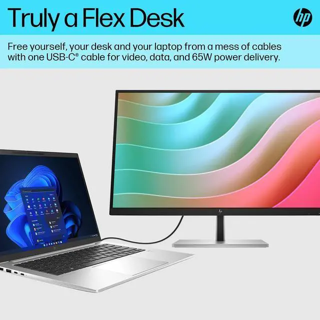 Alt view image 20 of 20 - HP E27k G5 4K USB-C Monitor 27" 4K UHD (3840 x 2160) 30-60 Hz
