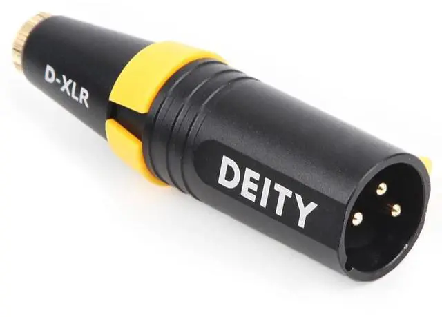 Alt view image 3 of 4 - Deity Microphones D-XLR 3.5mm to XLR Adapter with Phantom to Plug-In Power Conversion for V-Series Microphones