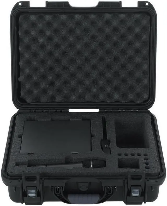 Alt view image 6 of 6 - Gator Cases Titan Series Water Proof Case for Wireless Mic Systems; Fits Large Sennheiser Systems (GU-MIC-SENNEW-2)