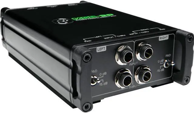 Alt view image 17 of 20 - Mackie MDB-2P M-Series Passive Stereo Direct Box