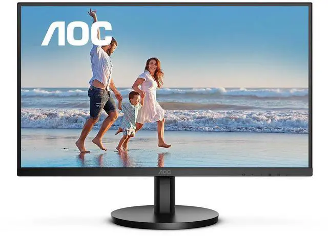 Alt view image 10 of 20 - AOC 24B3HM 24" Class Full HD LED Monitor - 16:9 - Black - 23.8" Viewable - Vertical Alignment (VA) - LED Backlight - 1920 x 1080 - 16.7 Million Colors - Adaptive Sync - 250 Nit - 4 ms - 75 H
