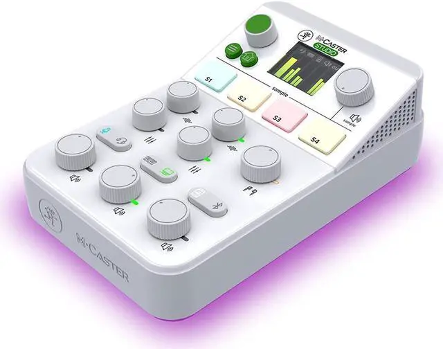 Alt view image 3 of 7 - Mackie M Caster Studio Desktop Live Streaming Mixer, White