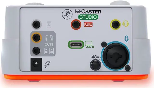Alt view image 6 of 7 - Mackie M Caster Studio Desktop Live Streaming Mixer, White