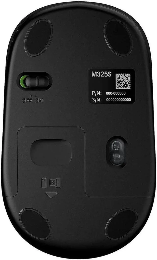 Alt view image 3 of 5 - Logitech M325S 2.4 GHz Wireless Mouse Black 910006825