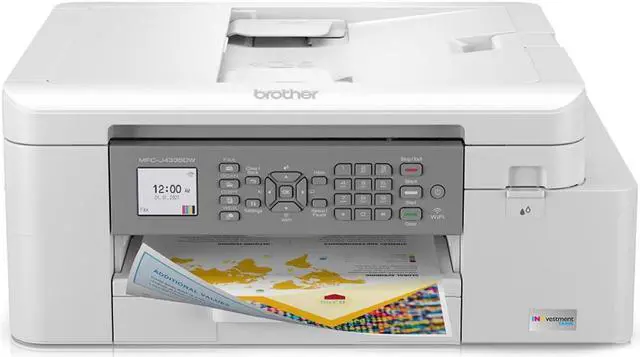 Alt view image 10 of 20 - Brother MFCJ4335DW Up to 20 ppm Black Print Speed Wireless 802.11 b/g/n InkJet MFC / All-In-One Color Printer