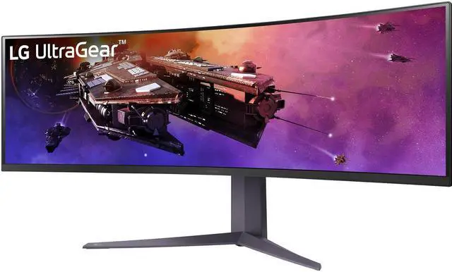 Alt view image 3 of 8 - LG 45GR75DCB 45-inch Ultragear Curved Gaming Monitor, 3-Way Adjustable Stand